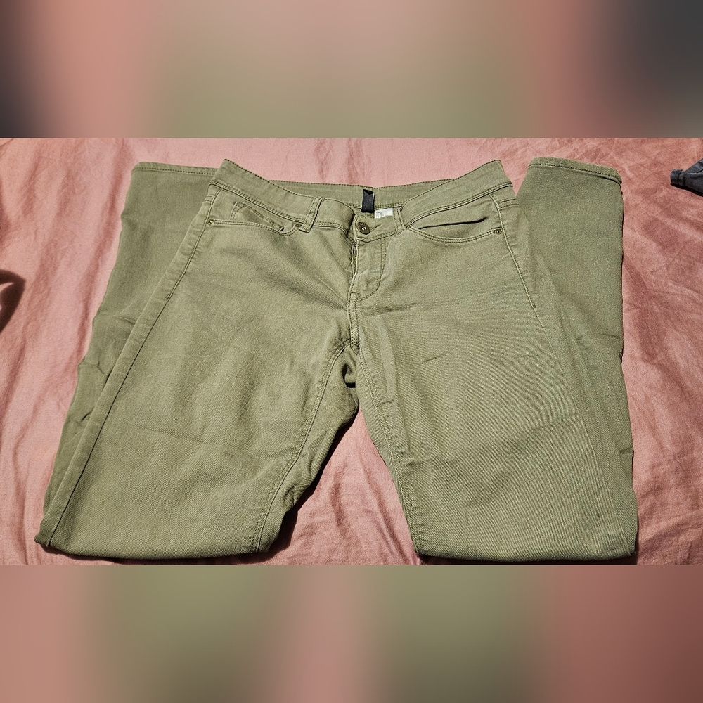 H&M Khaki Women's Skinny Jeans